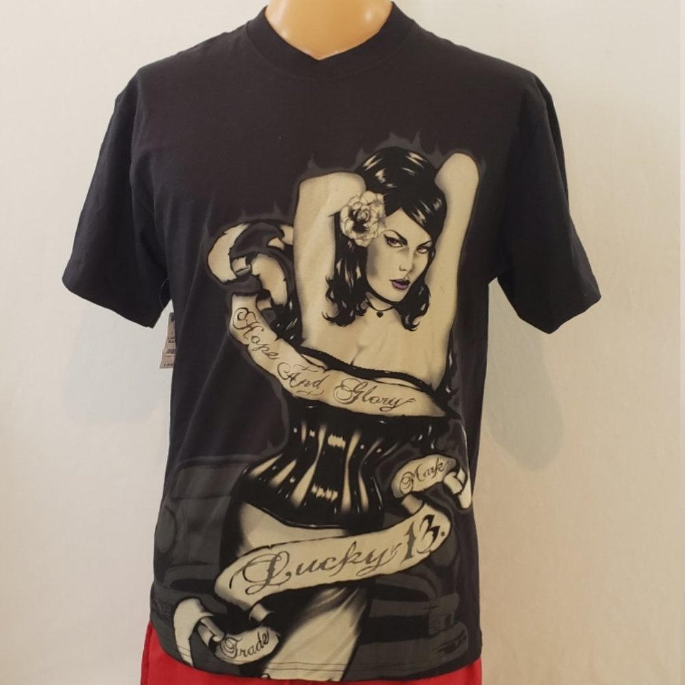 NWT Hope & Glory Lucky 13 T-Shirt Mens L